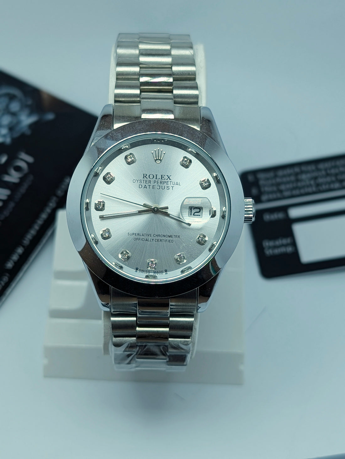 ROLX Oyster Perpetual DATE JUST - Silver