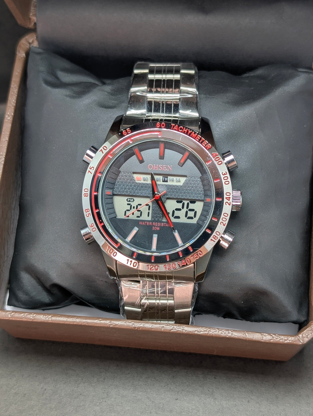 OHSEN Original Analog Digital Dial Watch