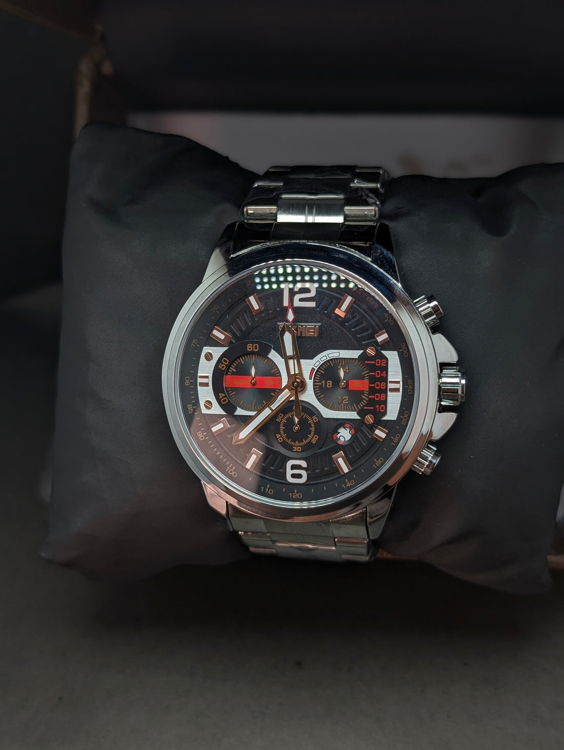 Original Skmei 9332 | 1 YEAR WARRANTY | Heavy Dial Full Chronograph Watch for Men  – Stopwatch, Luminous, Date |